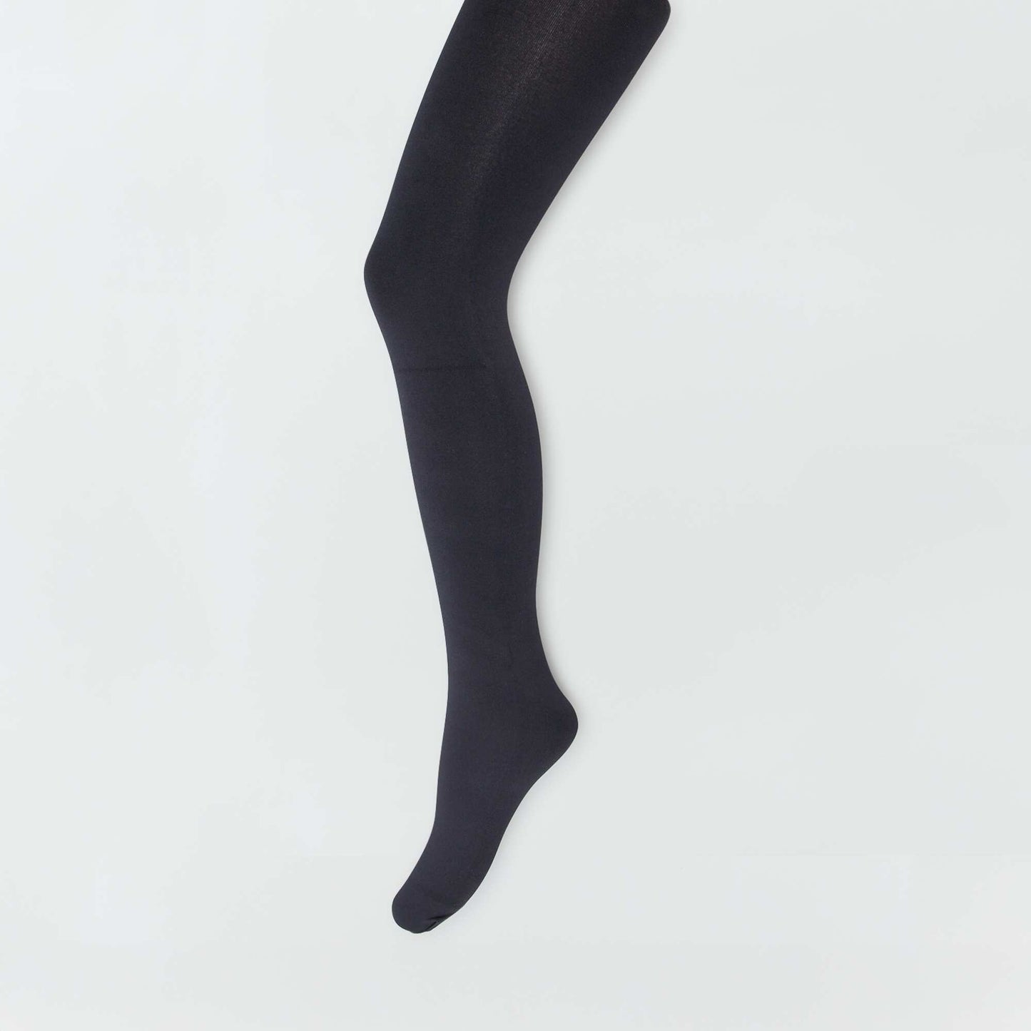 Warm fleece tights black