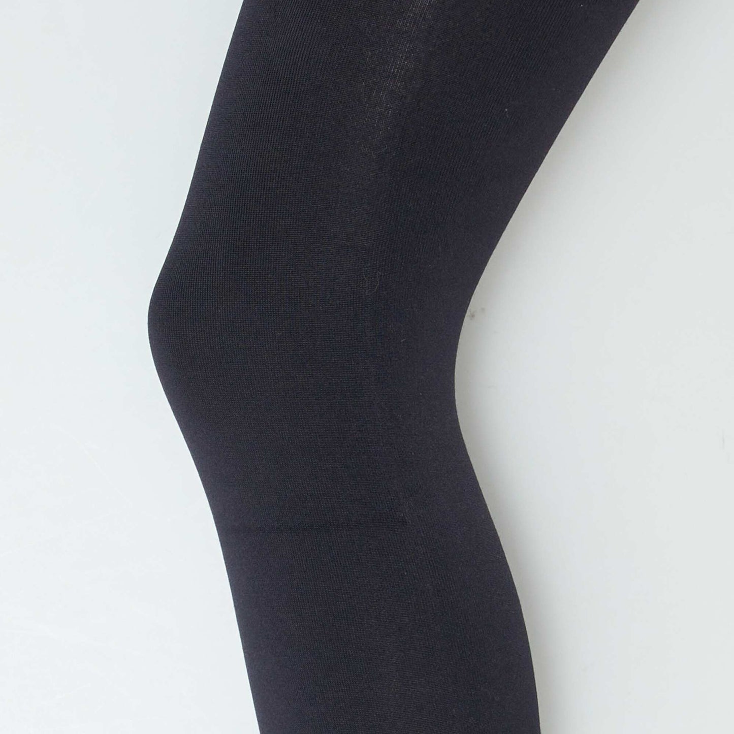 Warm fleece tights black