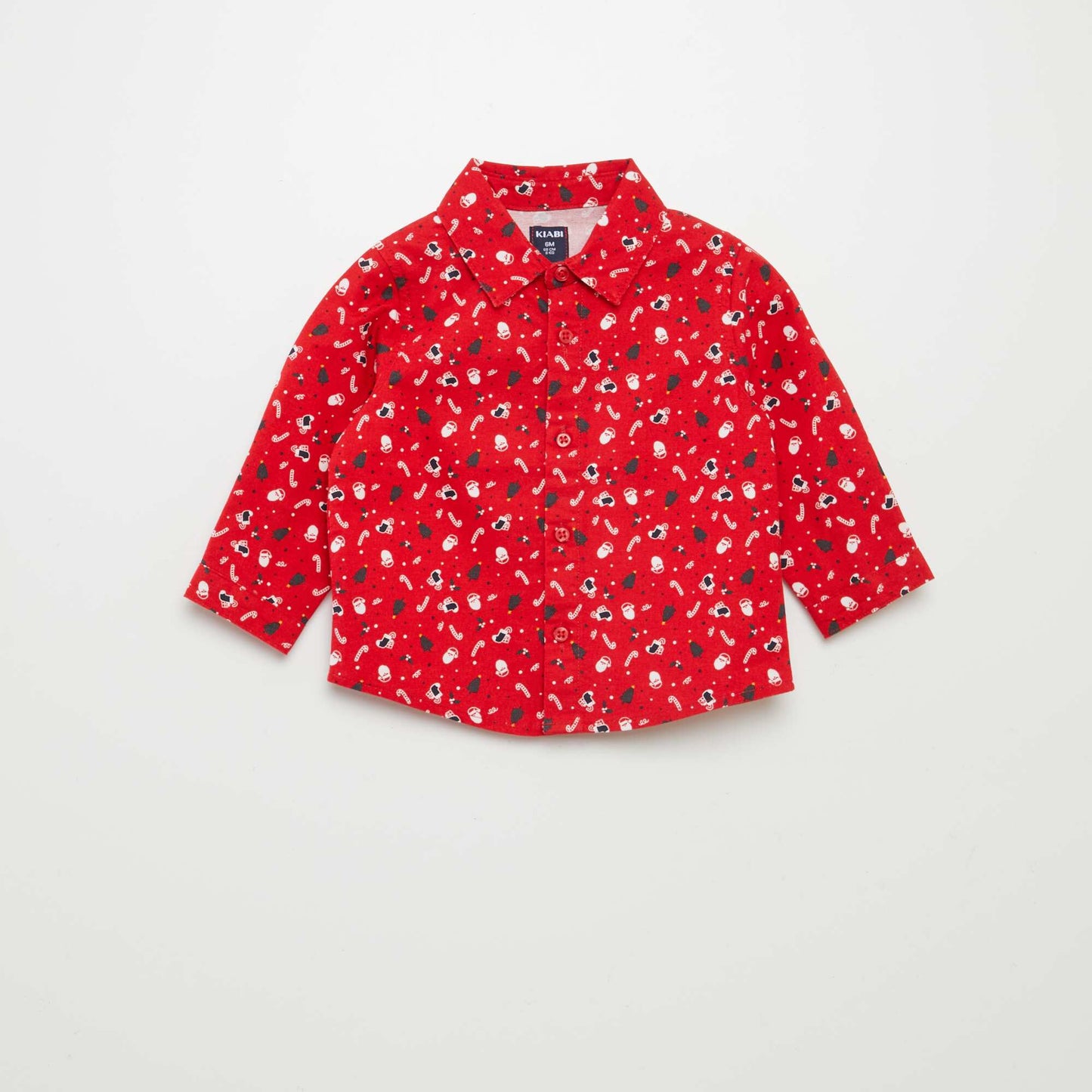 Christmas print shirt RED