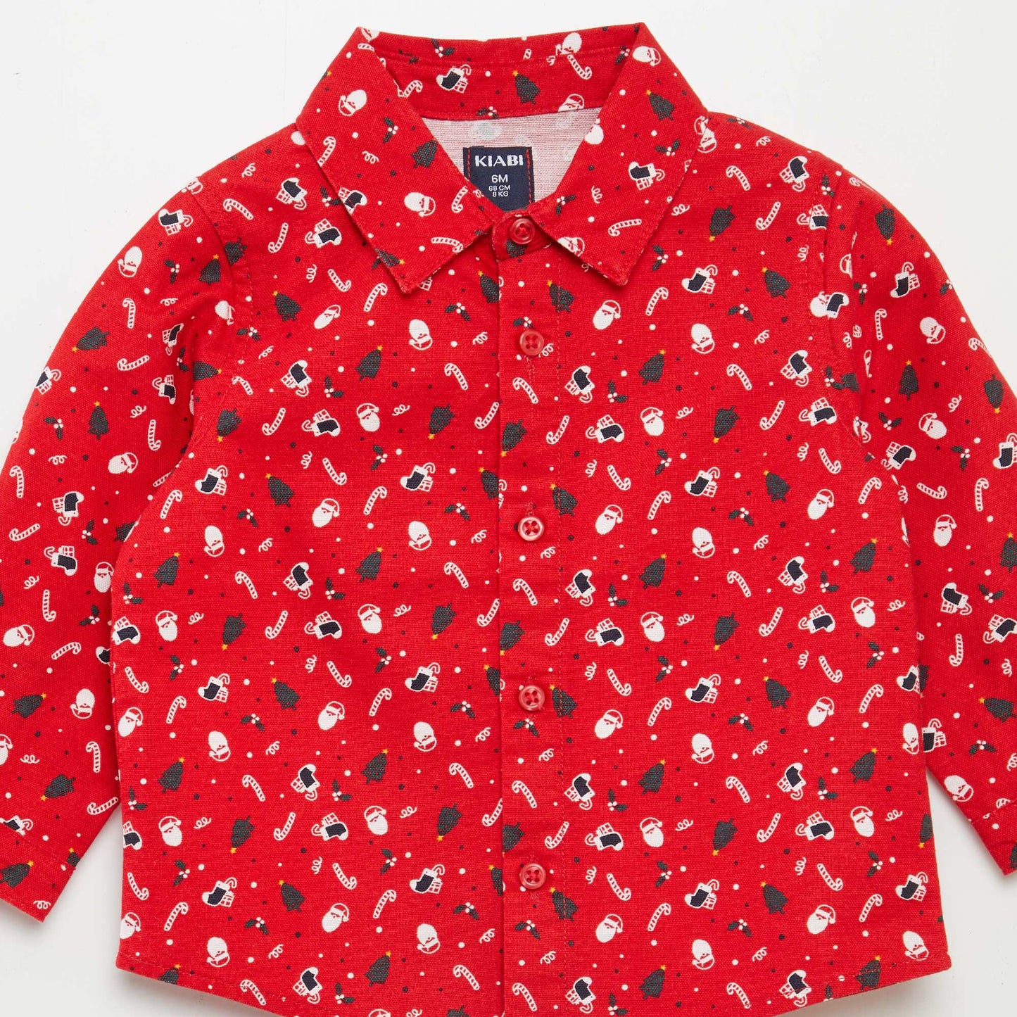 Christmas print shirt RED