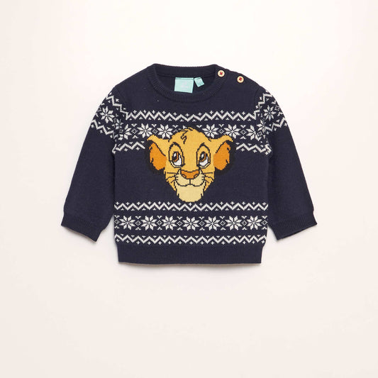 Lion King Christmas jumper BLUE