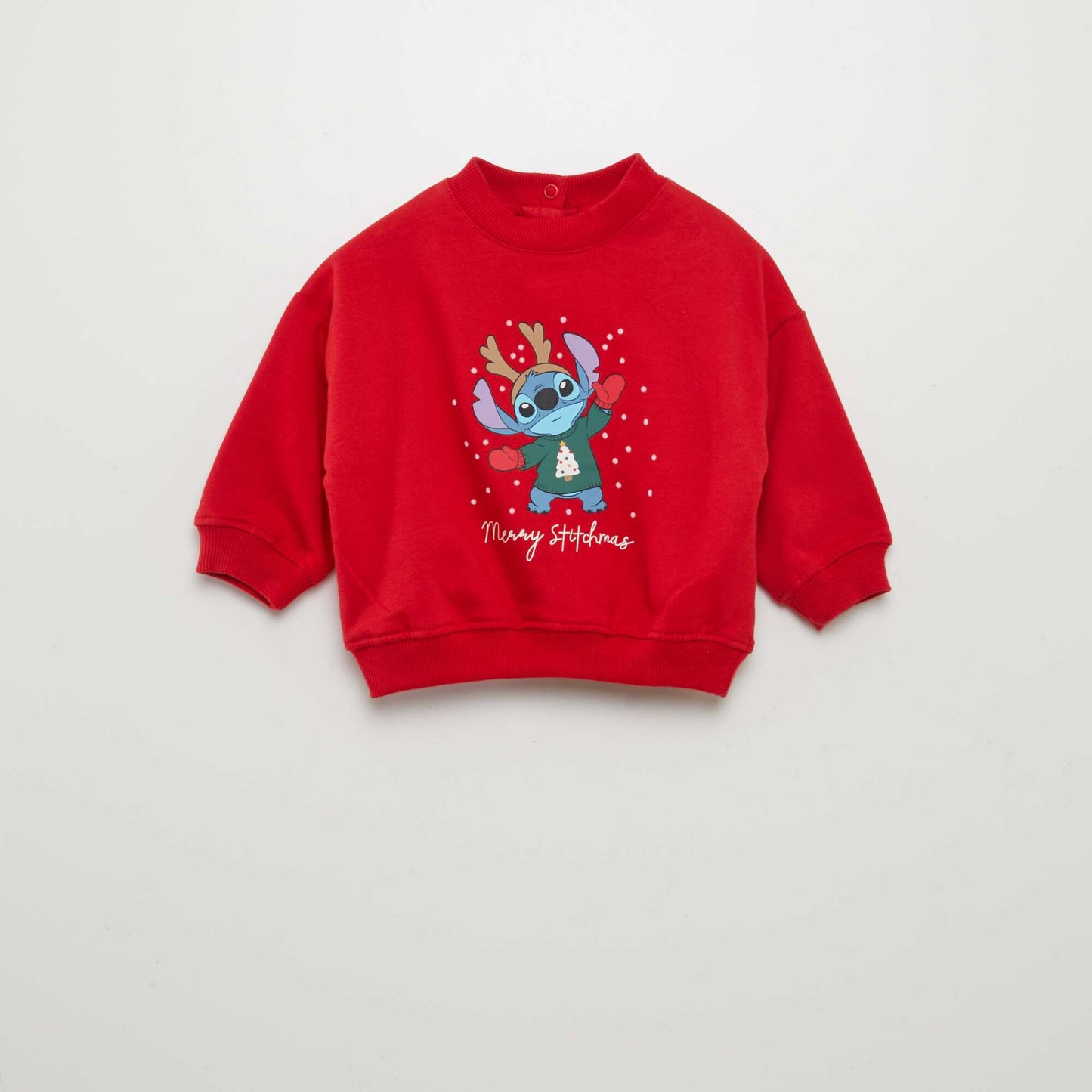 Disney round-neck Christmas sweatshirt RED