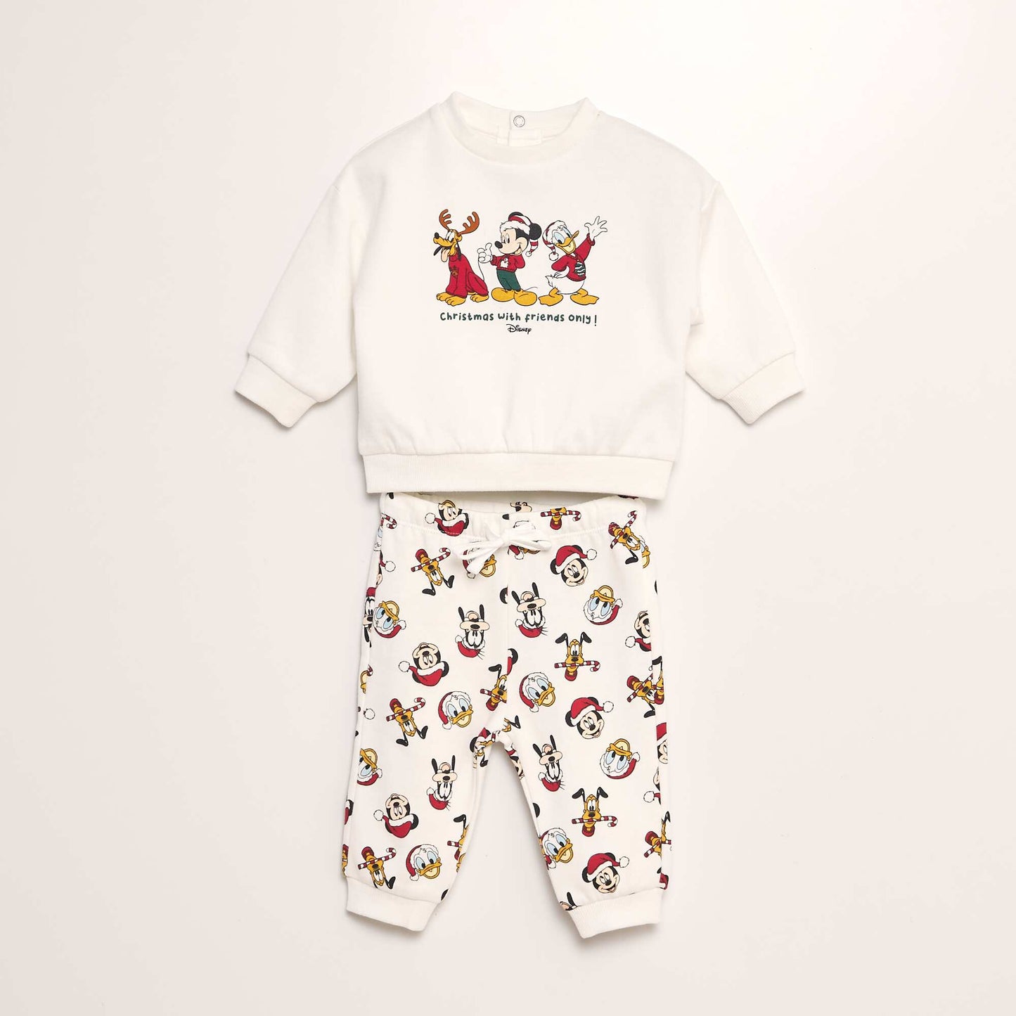 Mickey Mouse sweatshirt fabric set - 2-piece set WHITE