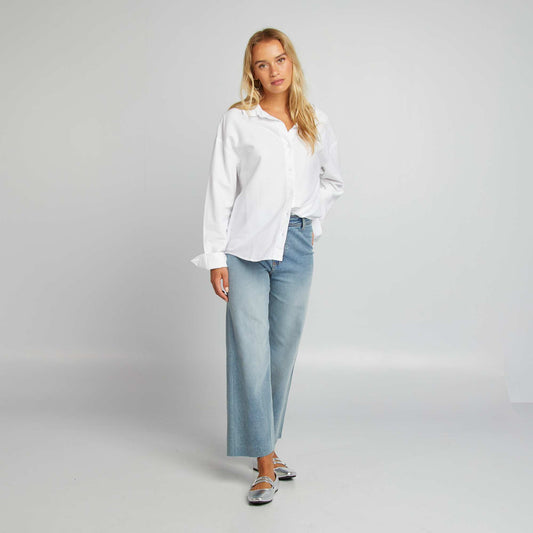 High-rise wide-leg jeans BLUE