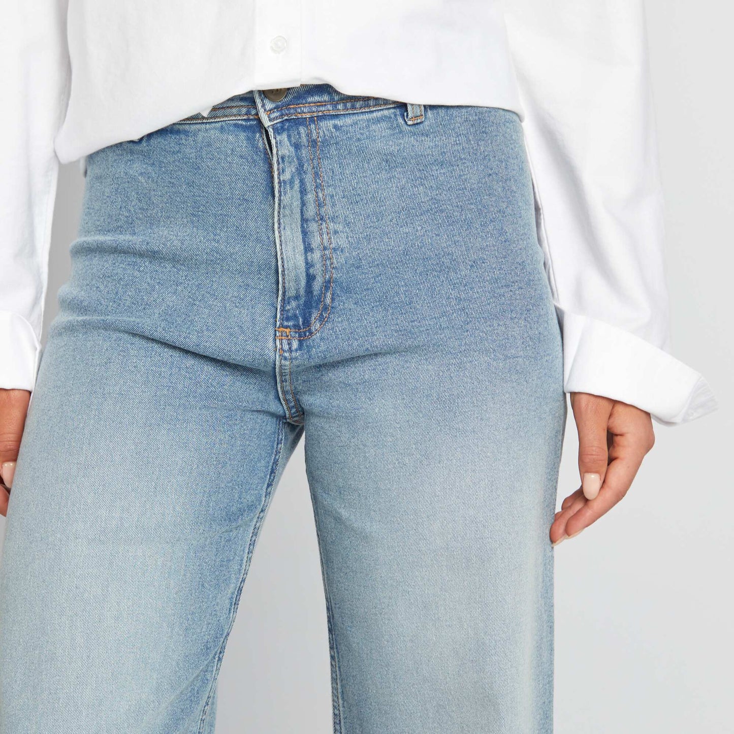 High-rise wide-leg jeans BLUE