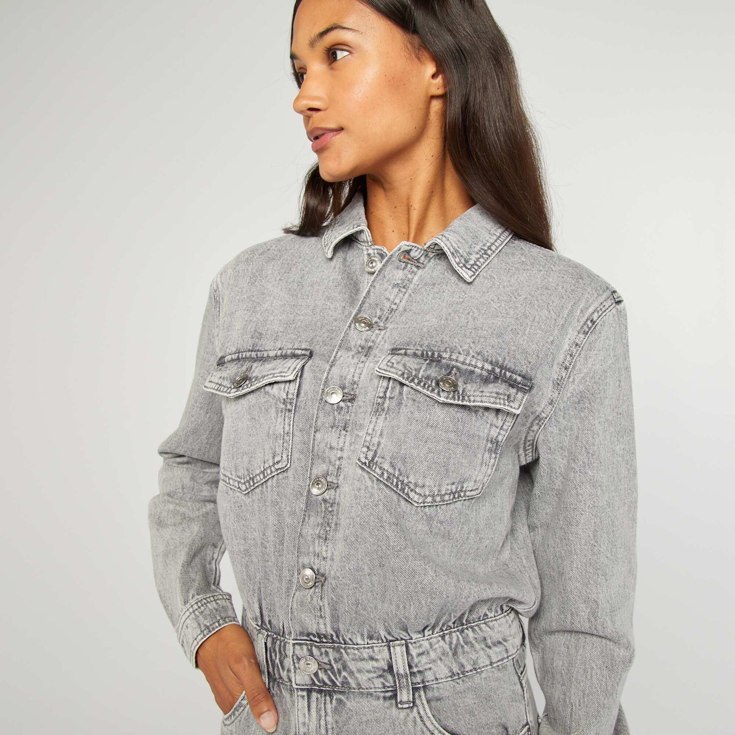 Denim jumpsuit GREY