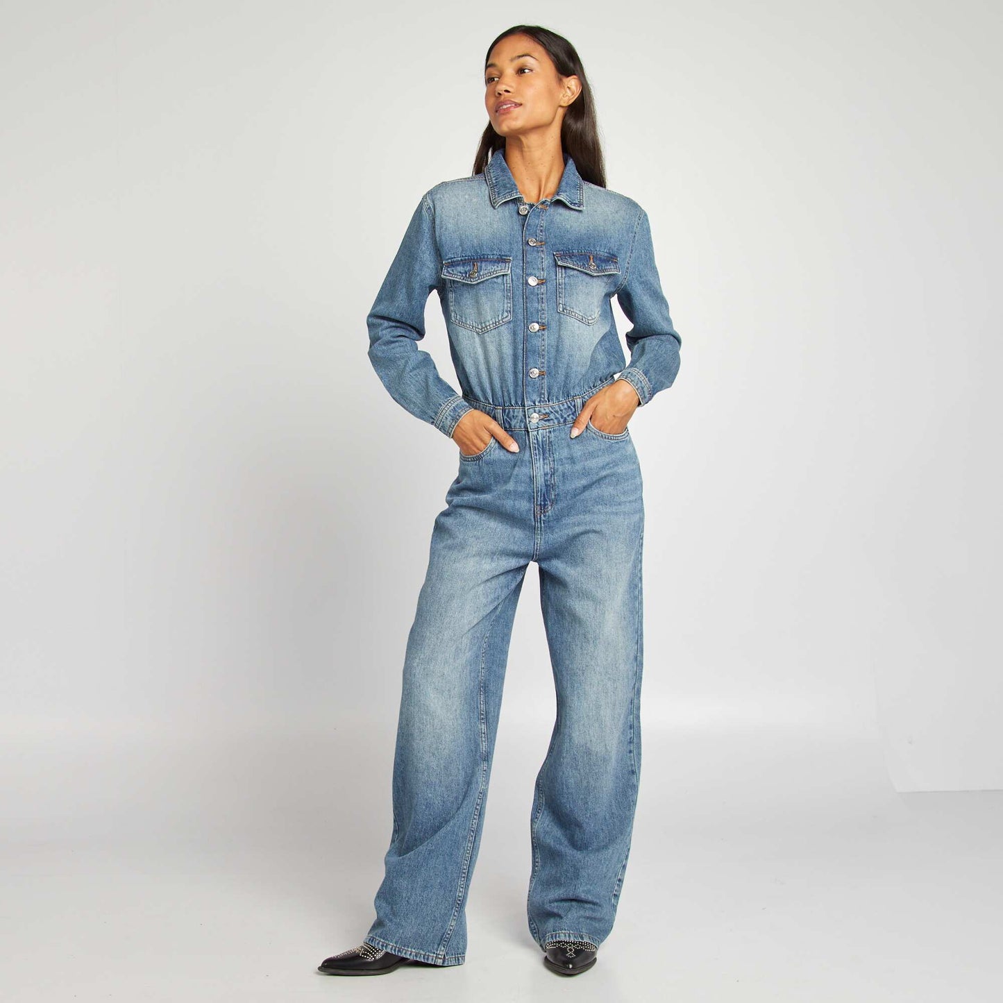 Denim jumpsuit BLUE