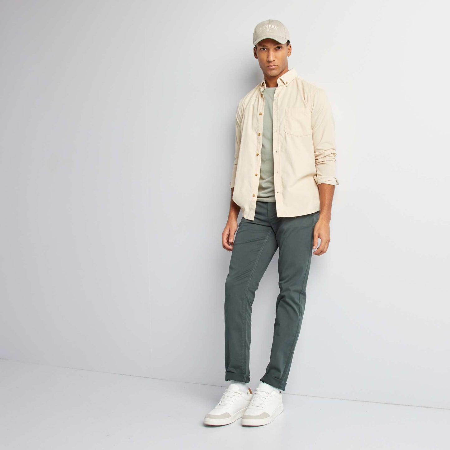 Corduroy shirt BEIGE