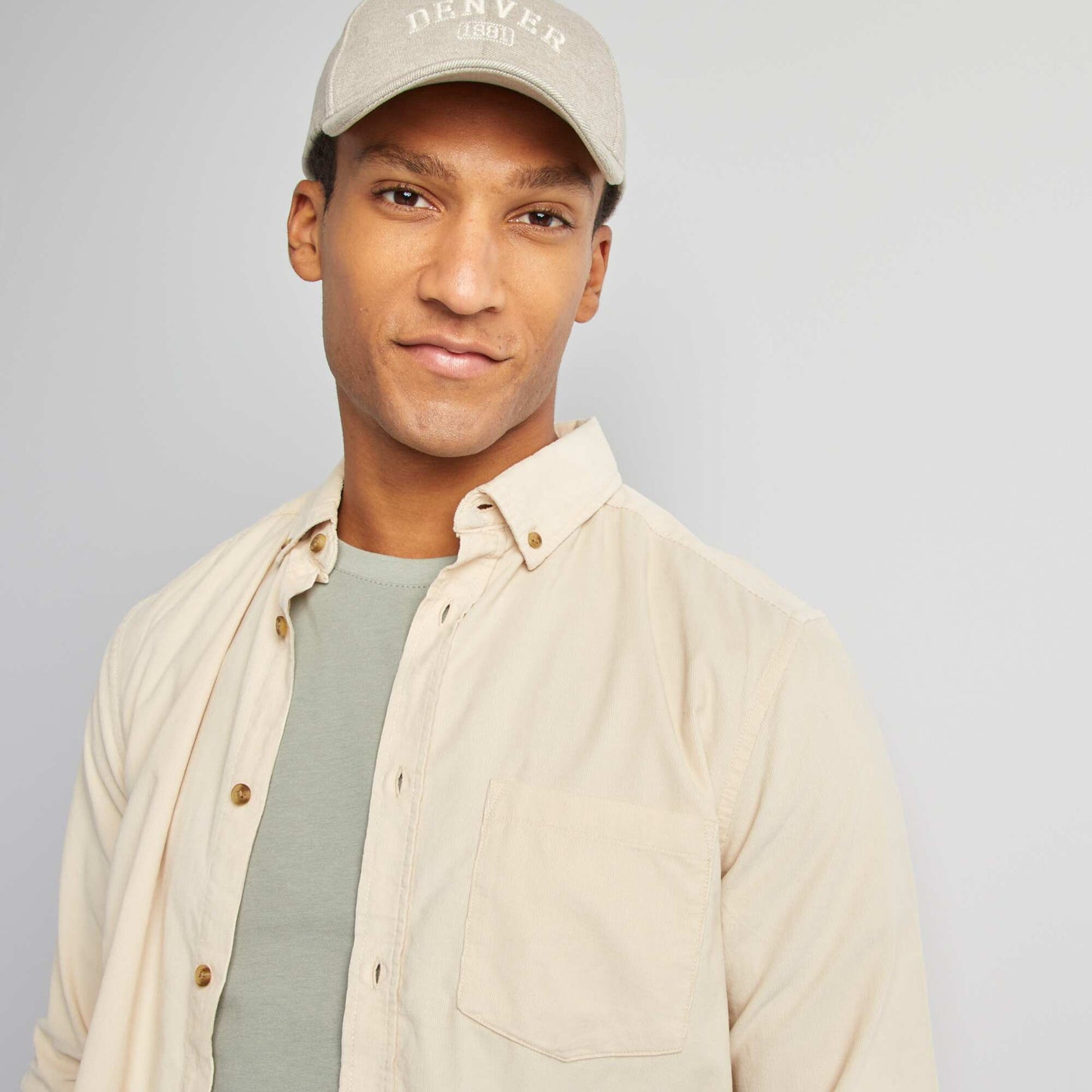 Corduroy shirt BEIGE