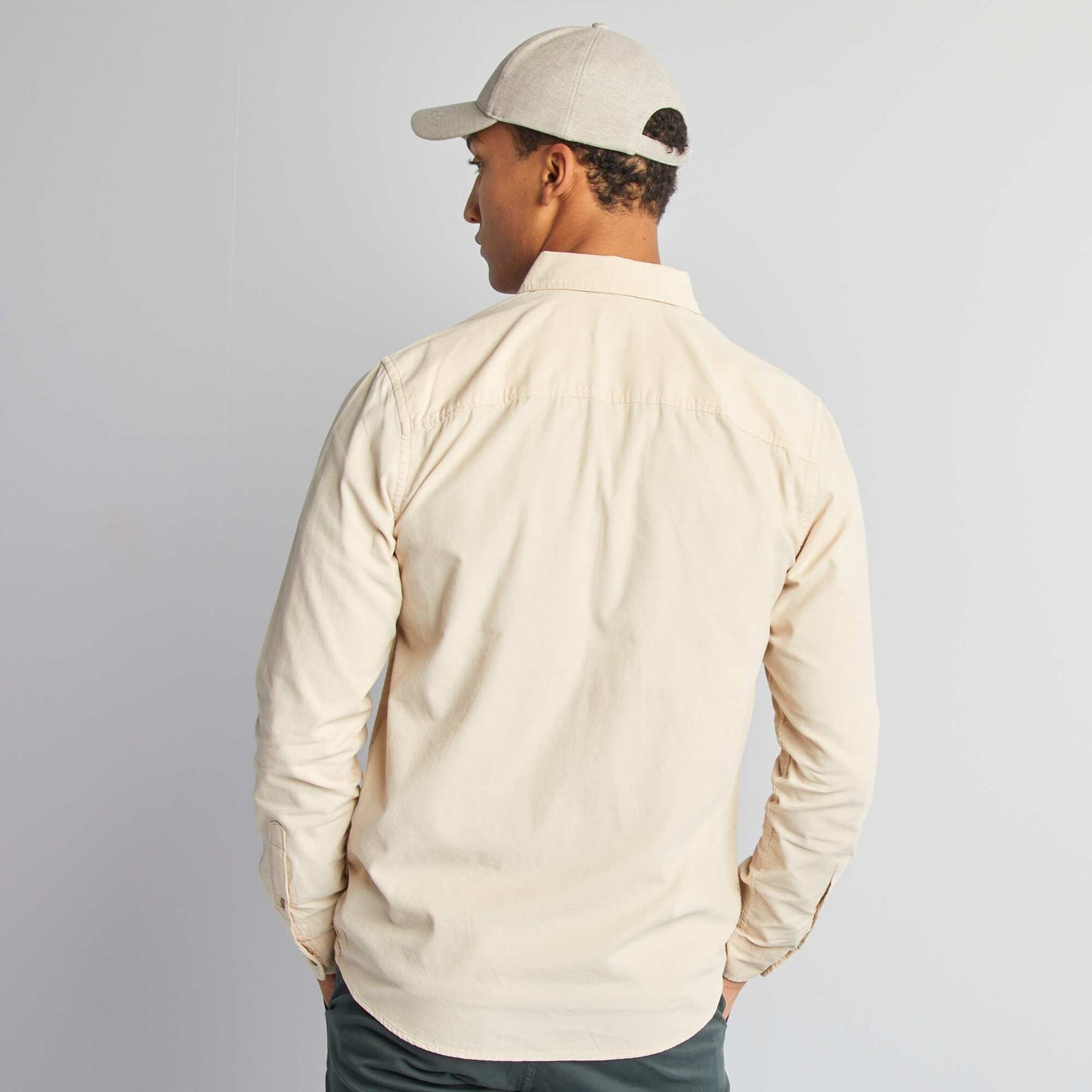 Corduroy shirt BEIGE