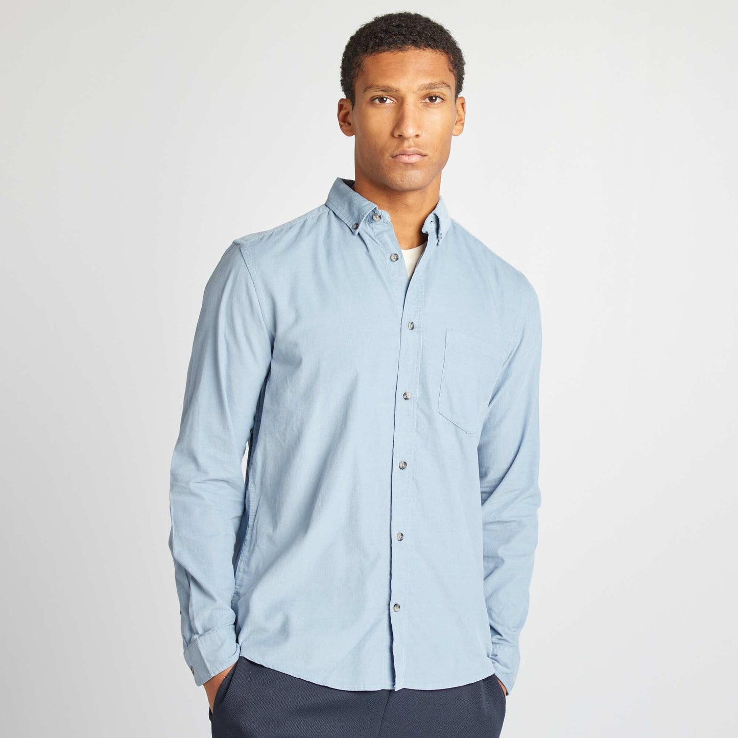 Corduroy shirt BLUE