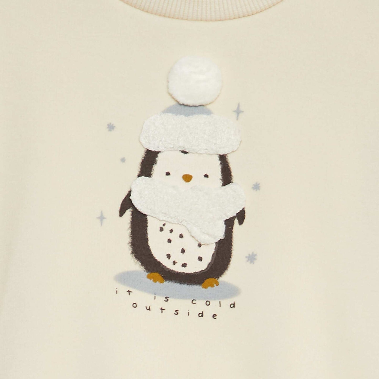 'Sea ice' print sweater WHITE