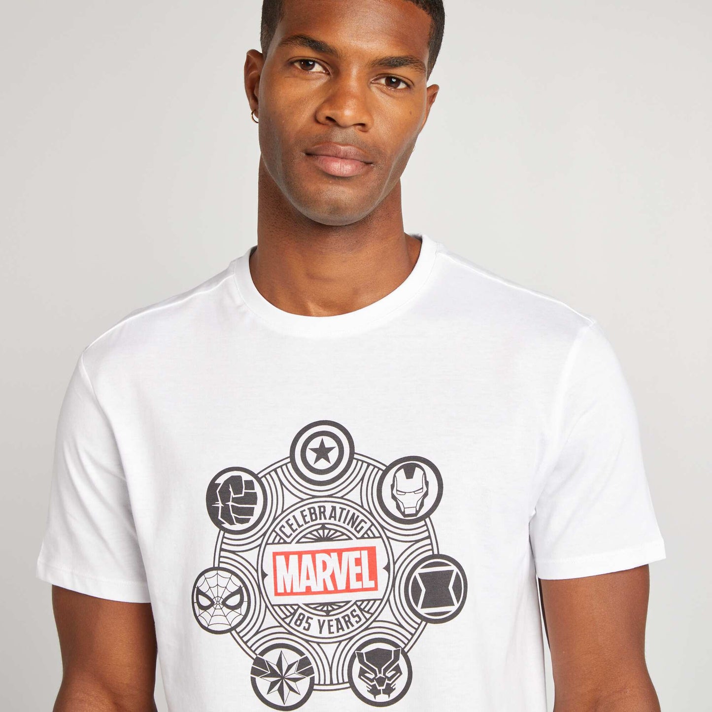 Marvel print T-shirt WHITE