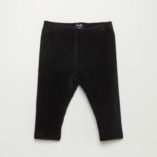 Corduroy leggings black