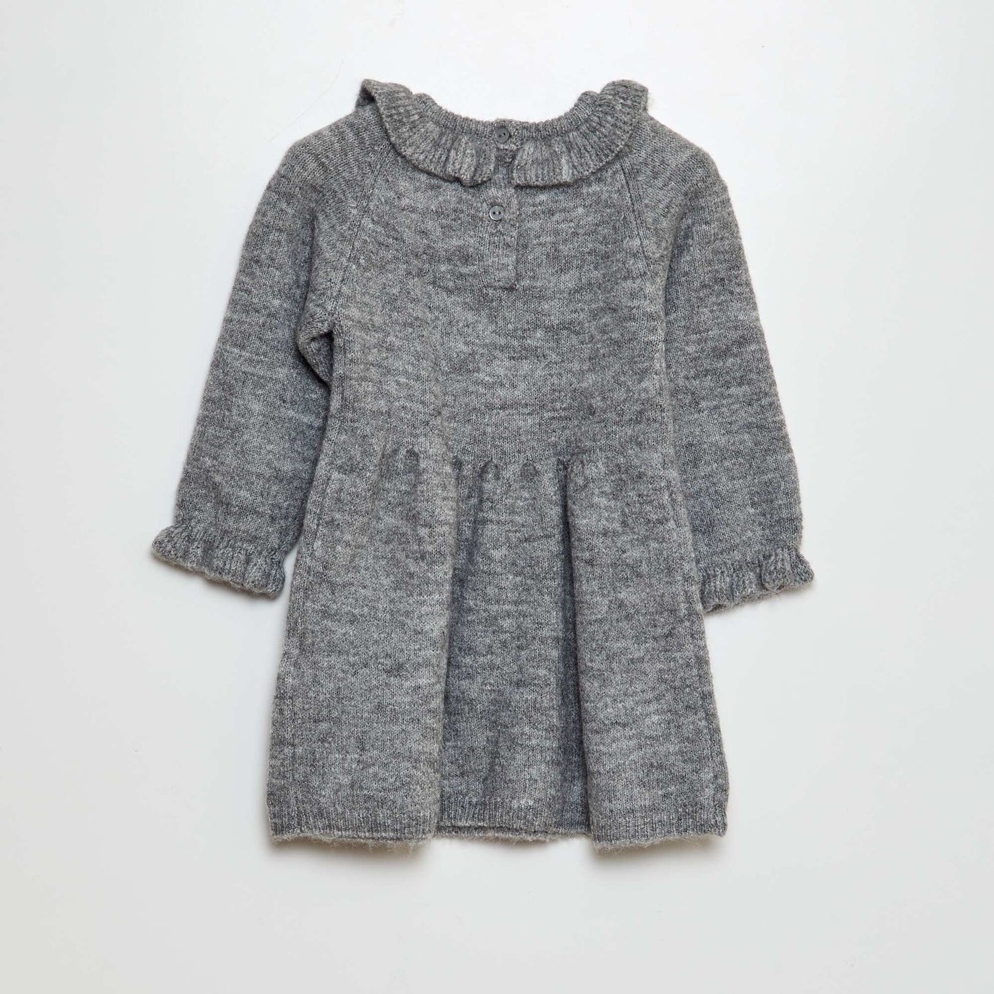 Knit dress with Christmas design GREY