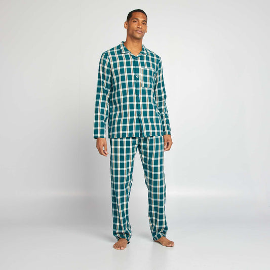 Checked 2-piece pyjamas GREEN