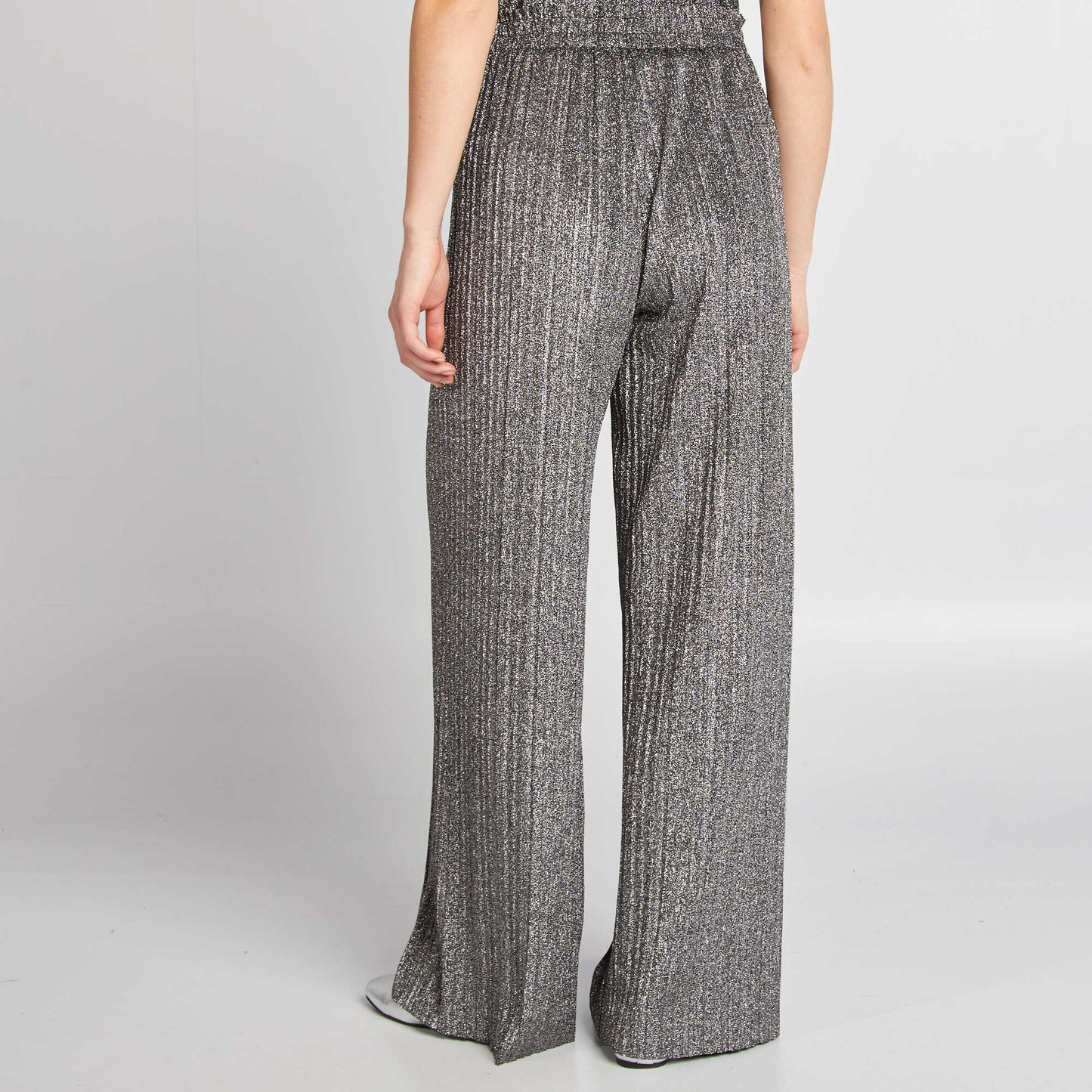 Kiss knit fabric trousers GREY