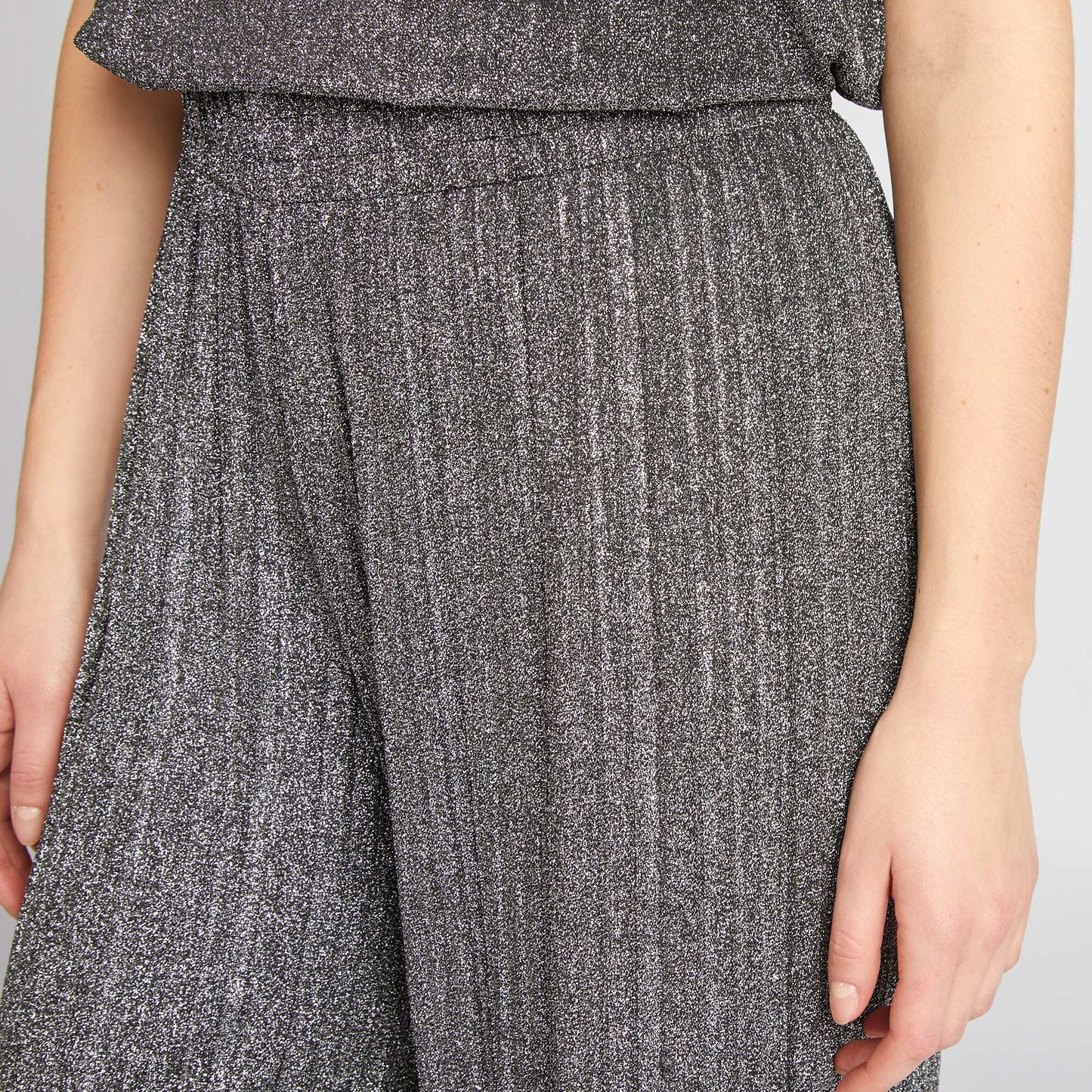 Kiss knit fabric trousers GREY