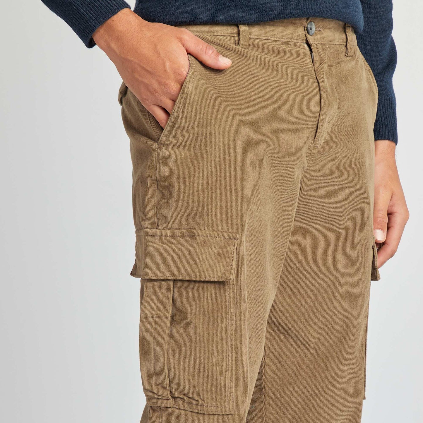 Corduroy trousers GREEN