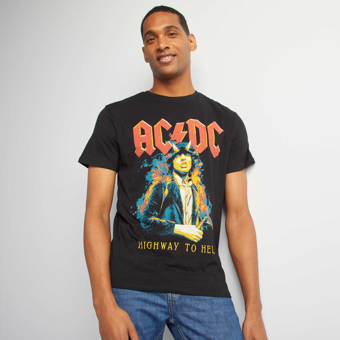 'AC/DC' printed T-shirt black