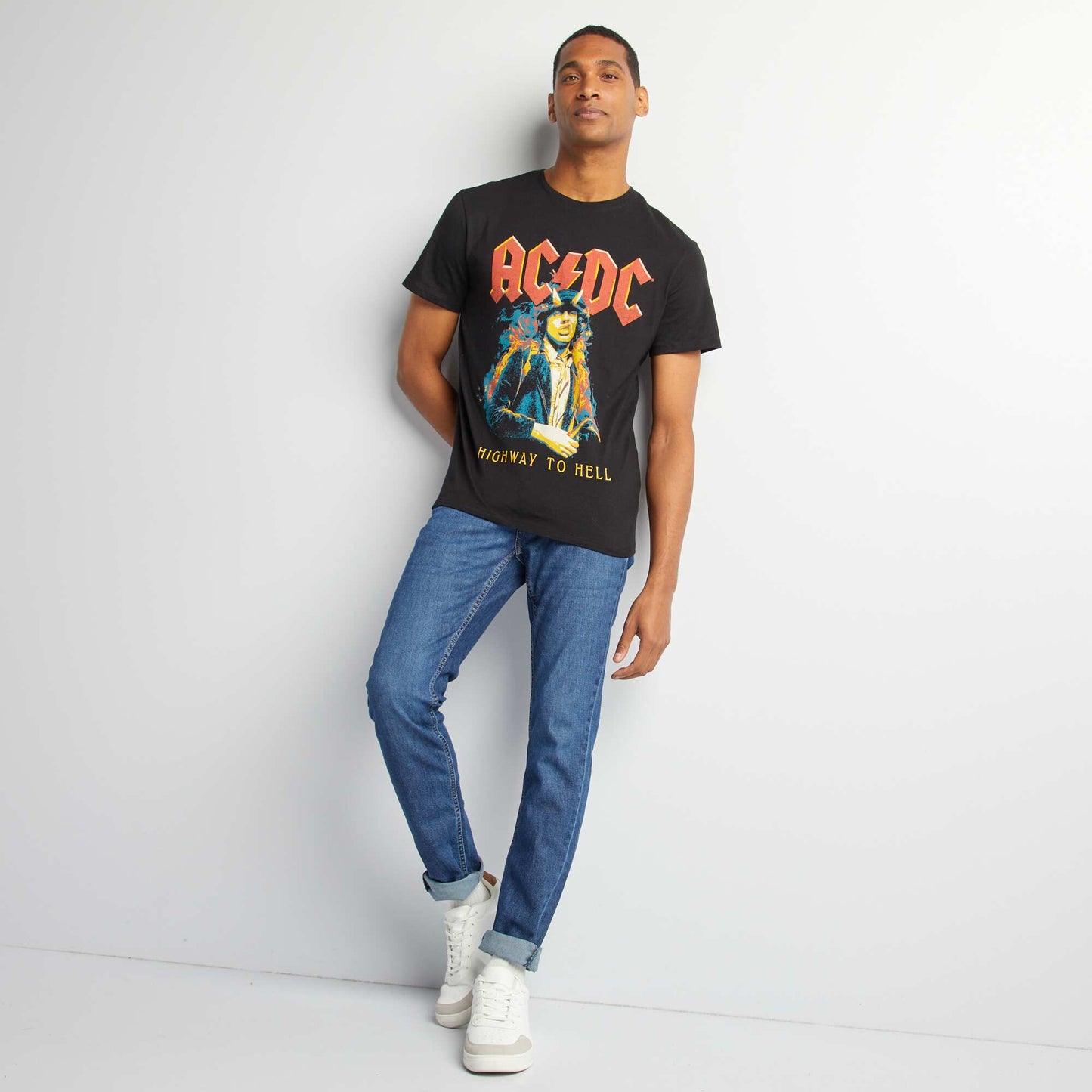 'AC/DC' printed T-shirt black