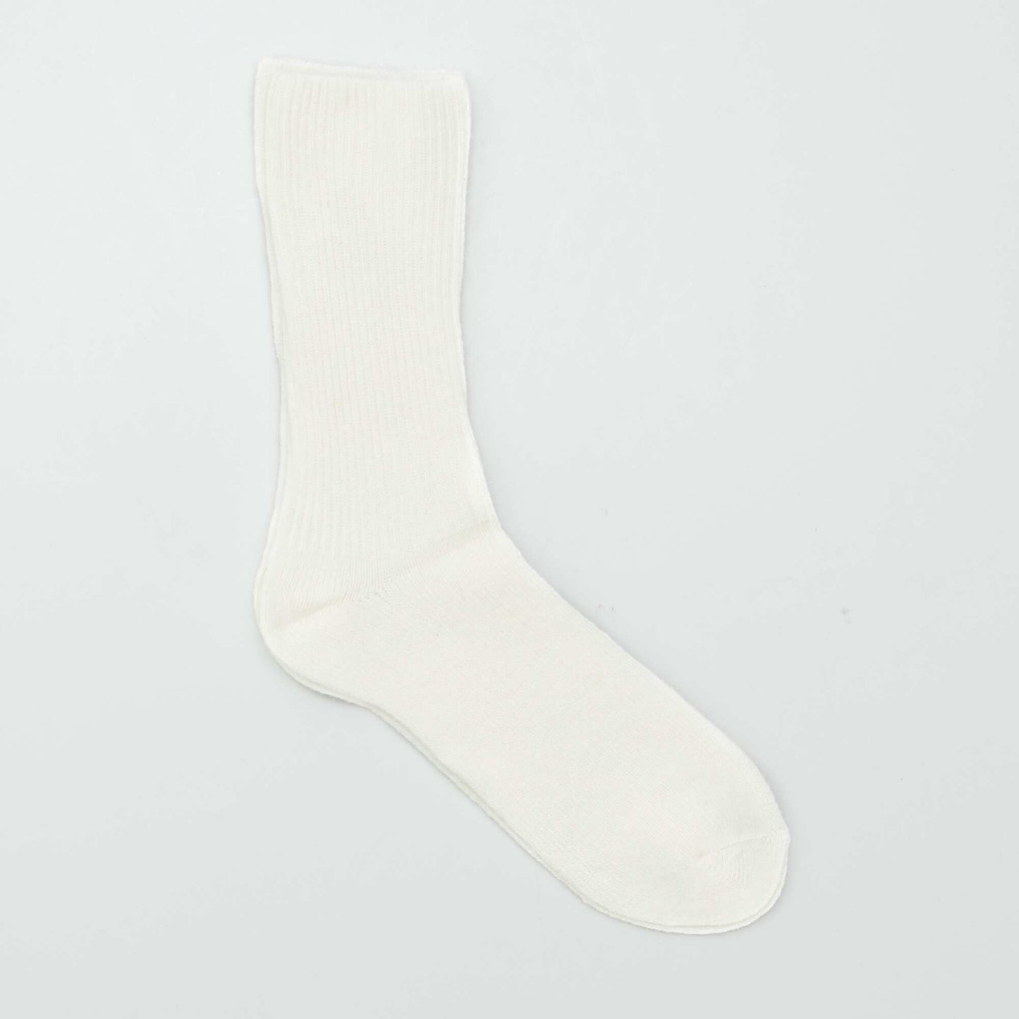 Pair of wool and cashmere blend socks WHITE