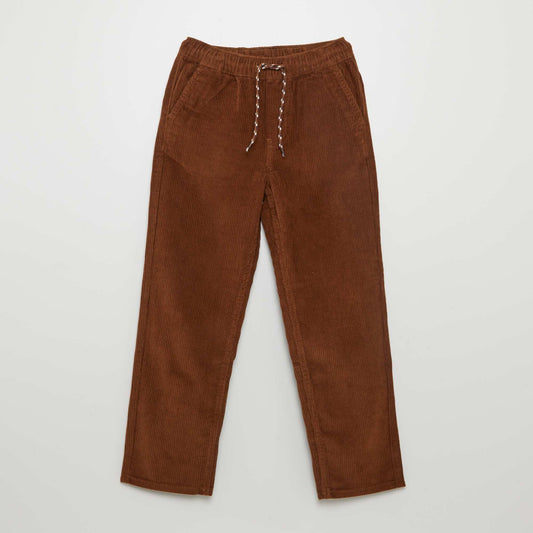 Corduroy trousers ORANGE