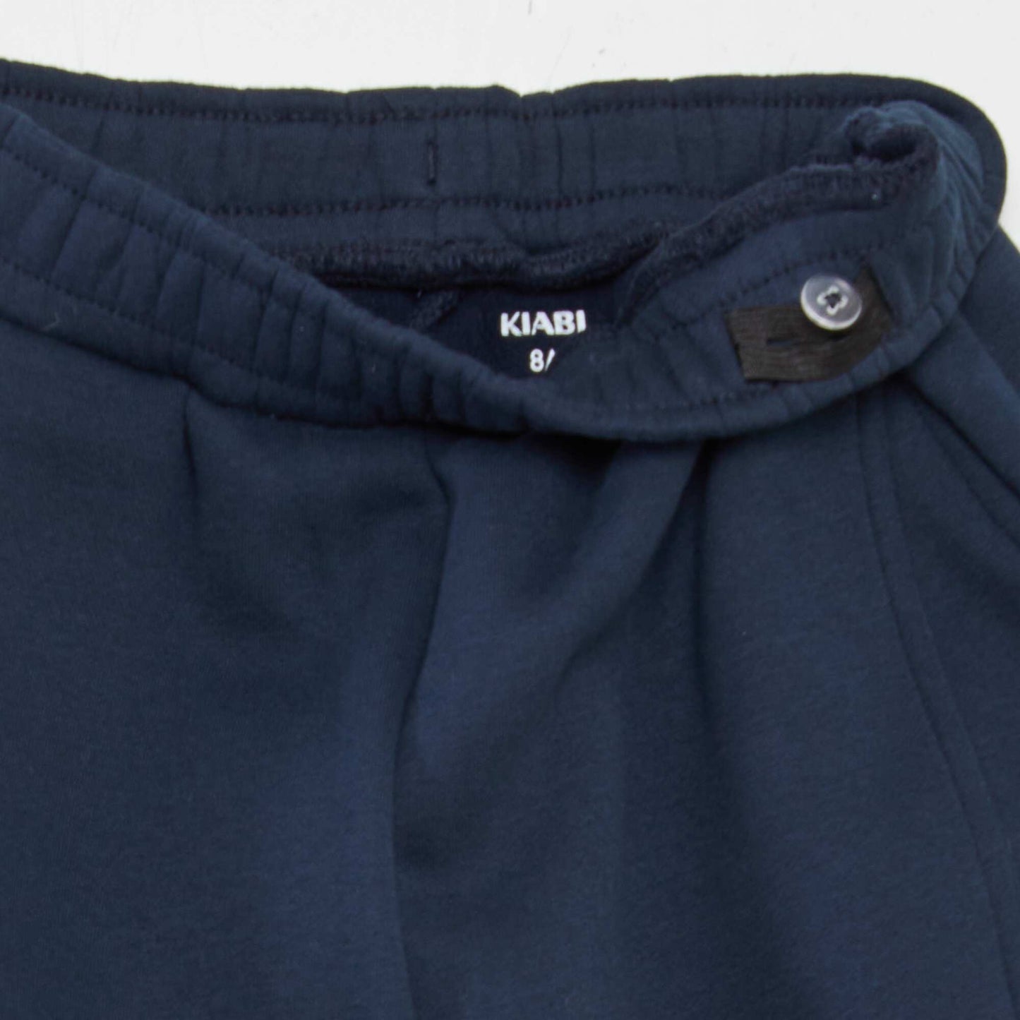 Fleece-lined sweatshirt fabric joggers blue