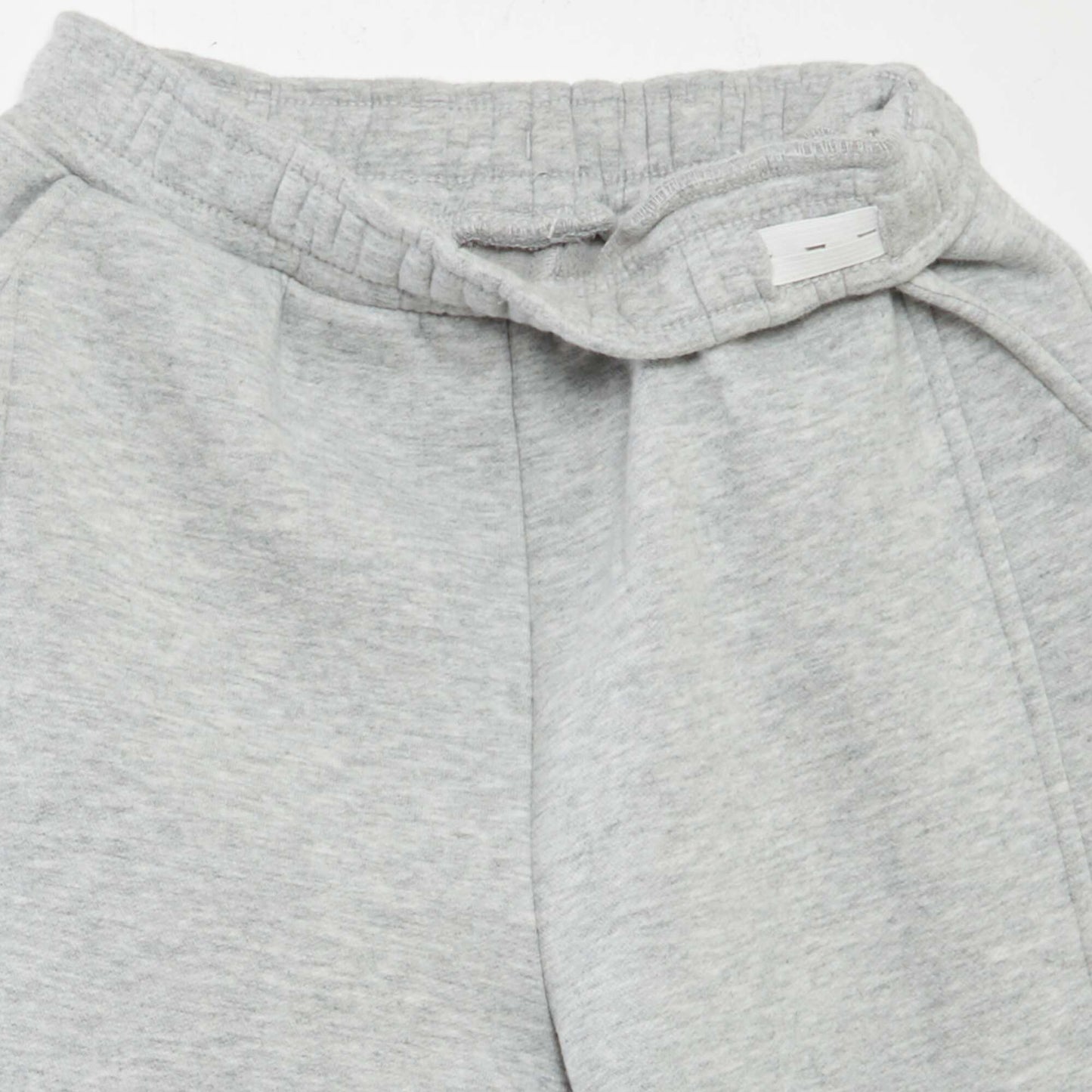 Fleece-lined sweatshirt fabric joggers GREY