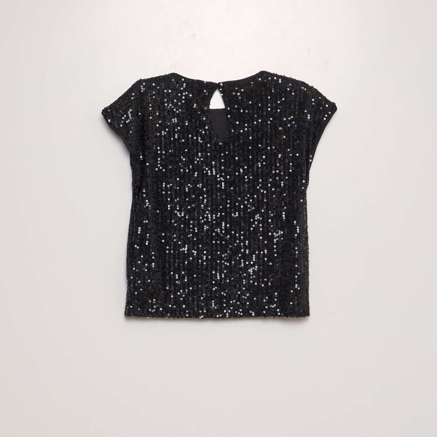 Sequined T-shirt black