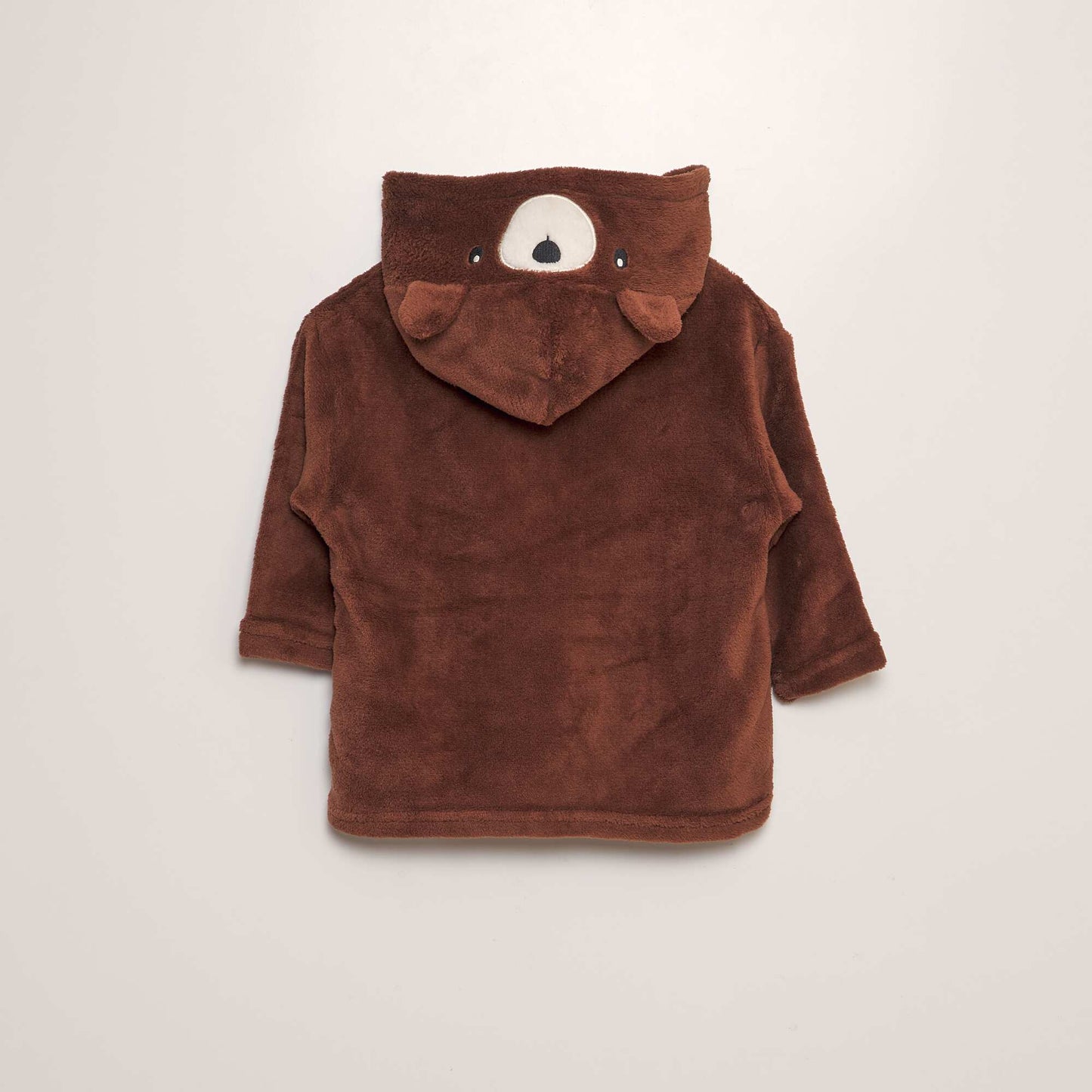 Fleece hoodie BROWN