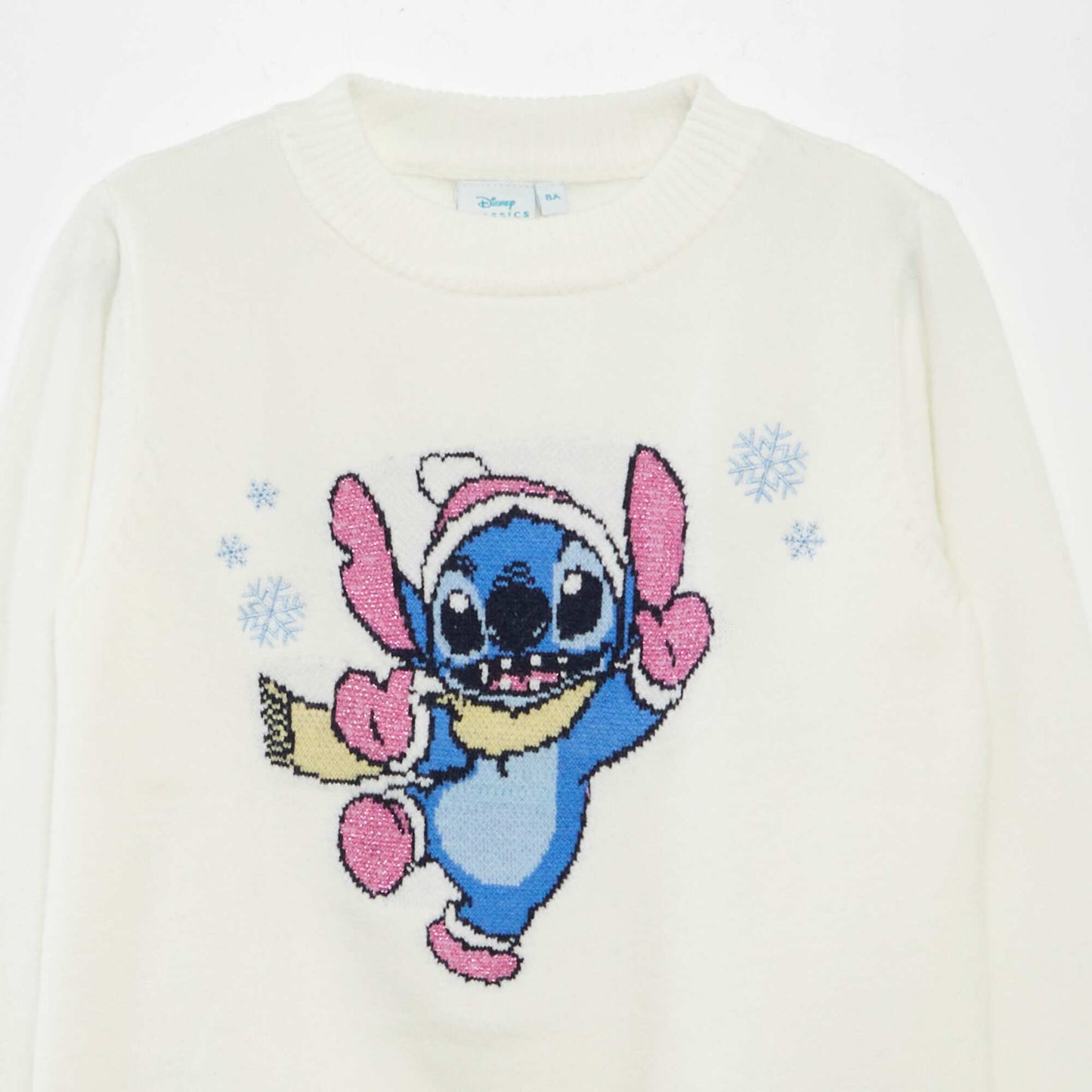 Stitch Christmas jumper WHITE