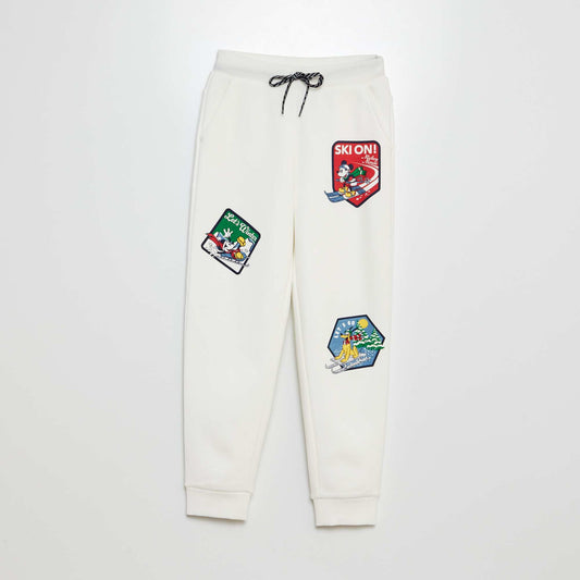 'Disney' 'Mickey' joggers WHITE