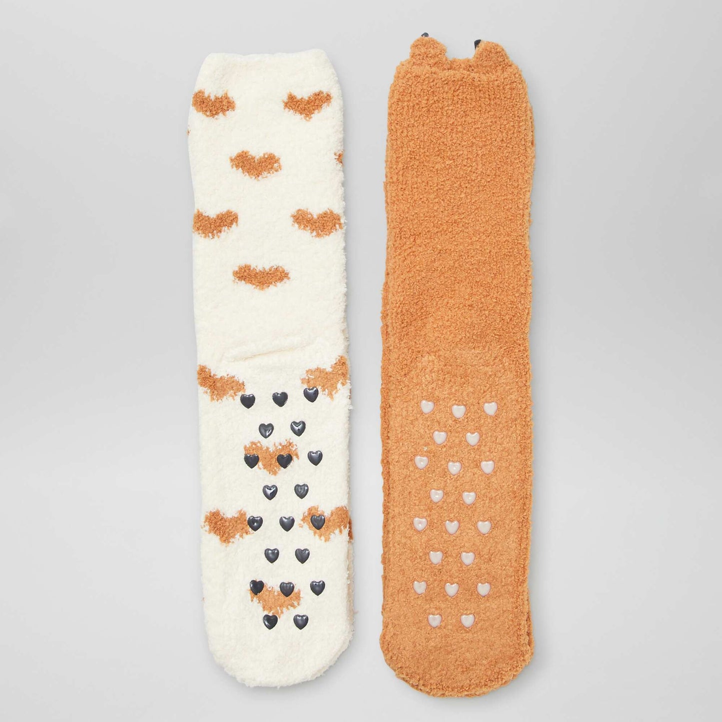 Pack of 2 pairs of patterned socks BROWN