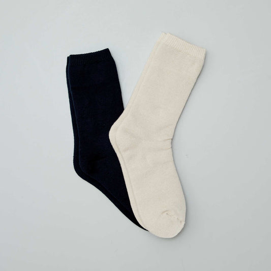 Pack of 2 pairs of thermal socks BLACK