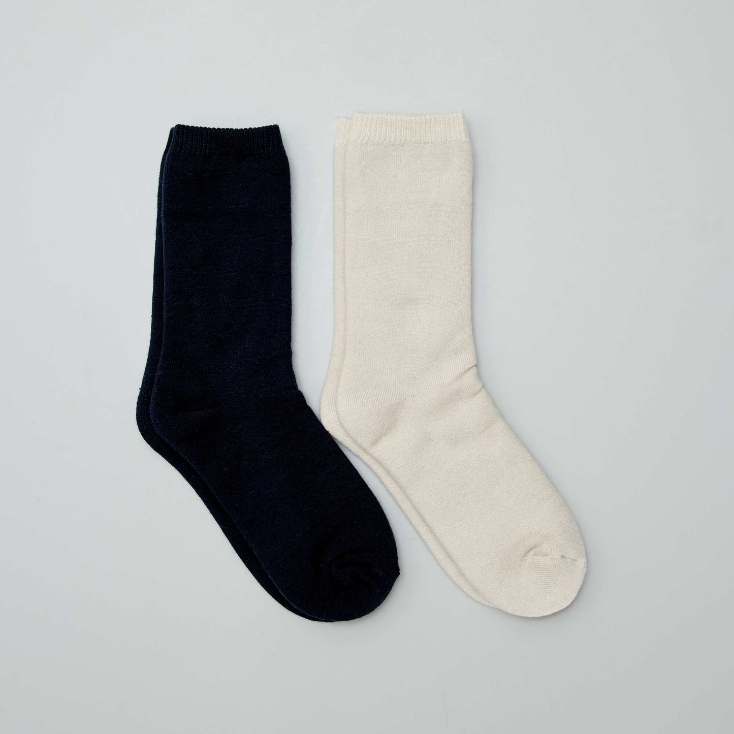 Pack of 2 pairs of thermal socks BLACK