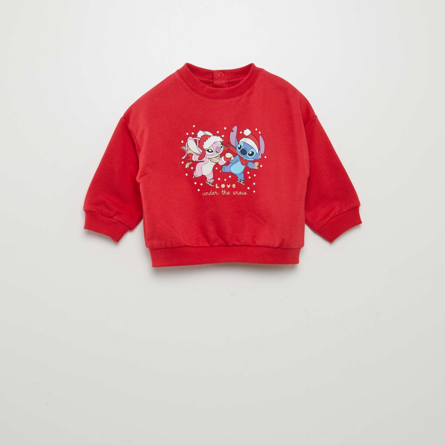 Disney round-neck Christmas sweatshirt RED