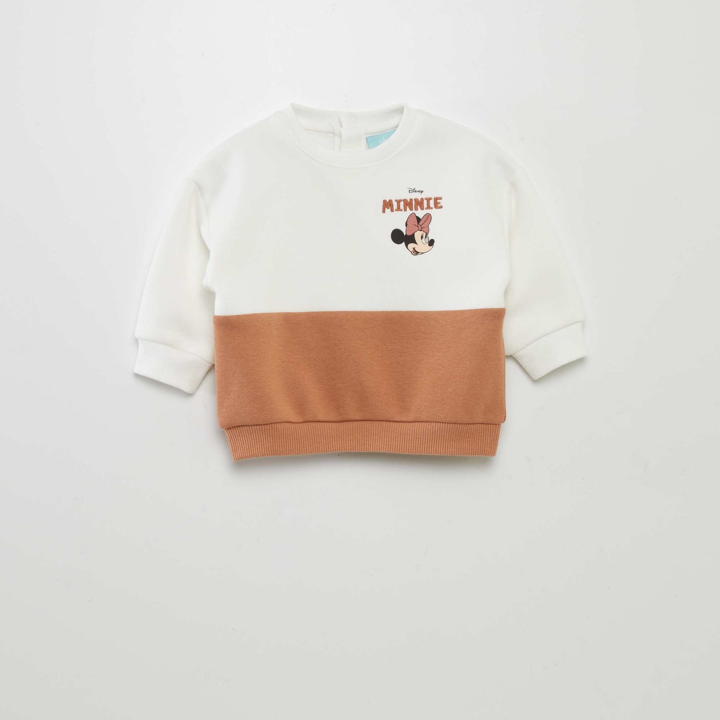 Minnie Mouse two-tone sweatshirt BEIGE