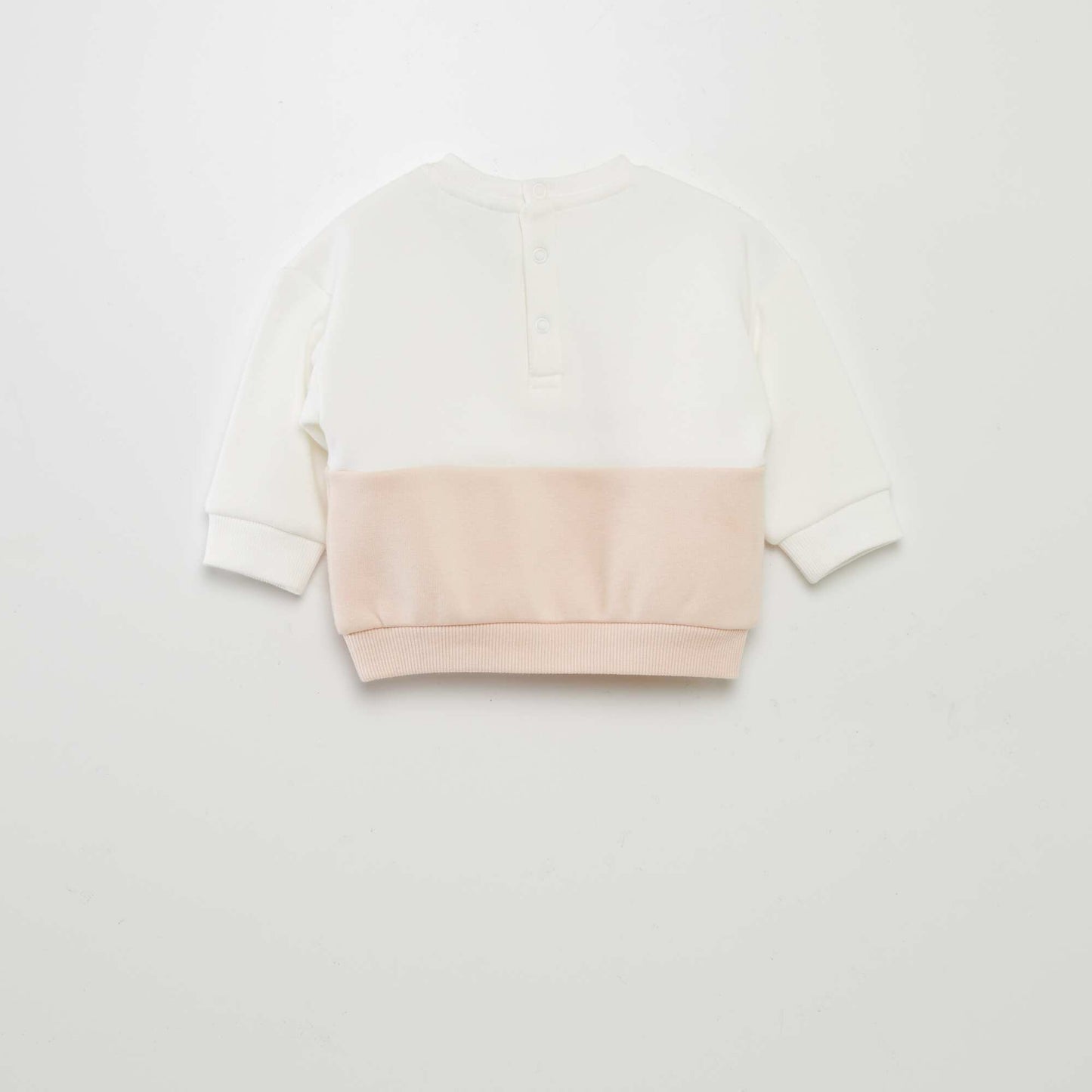 Belle two-tone sweatshirt WHITE