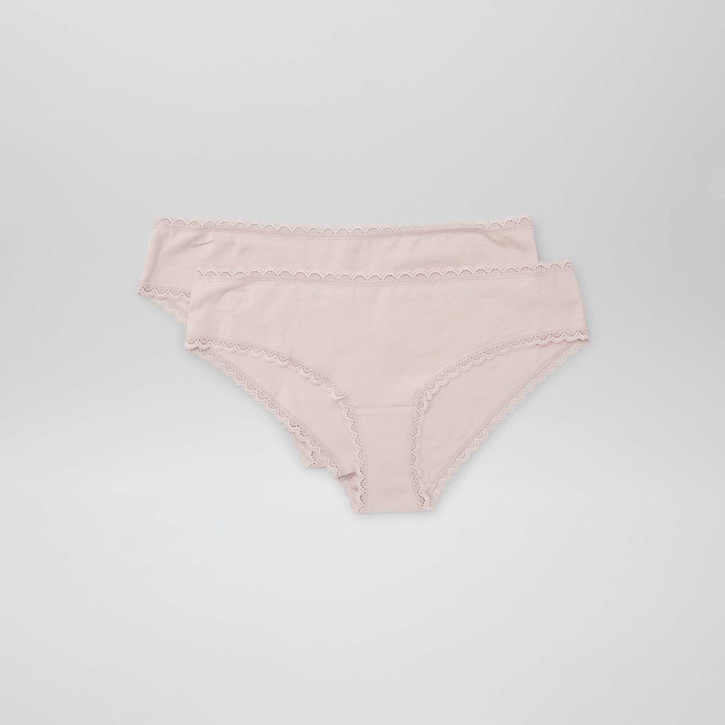 Pack of 2 cotton boy shorts PURPLE