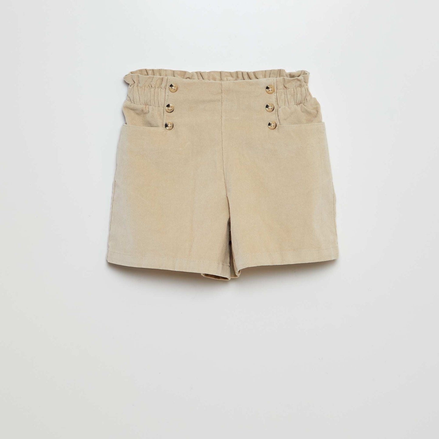 Corduroy shorts BEIGE