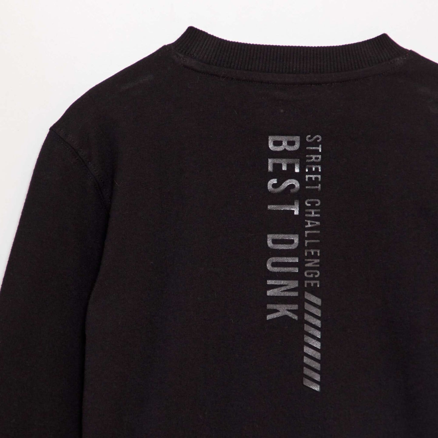 Long-sleeved printed T-shirt BLACK