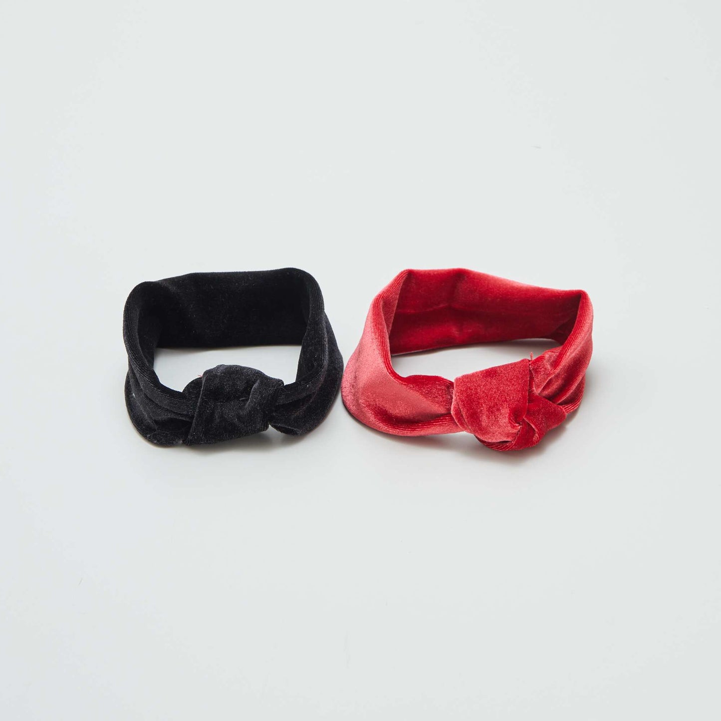 Velour strips - pack of 2 RED