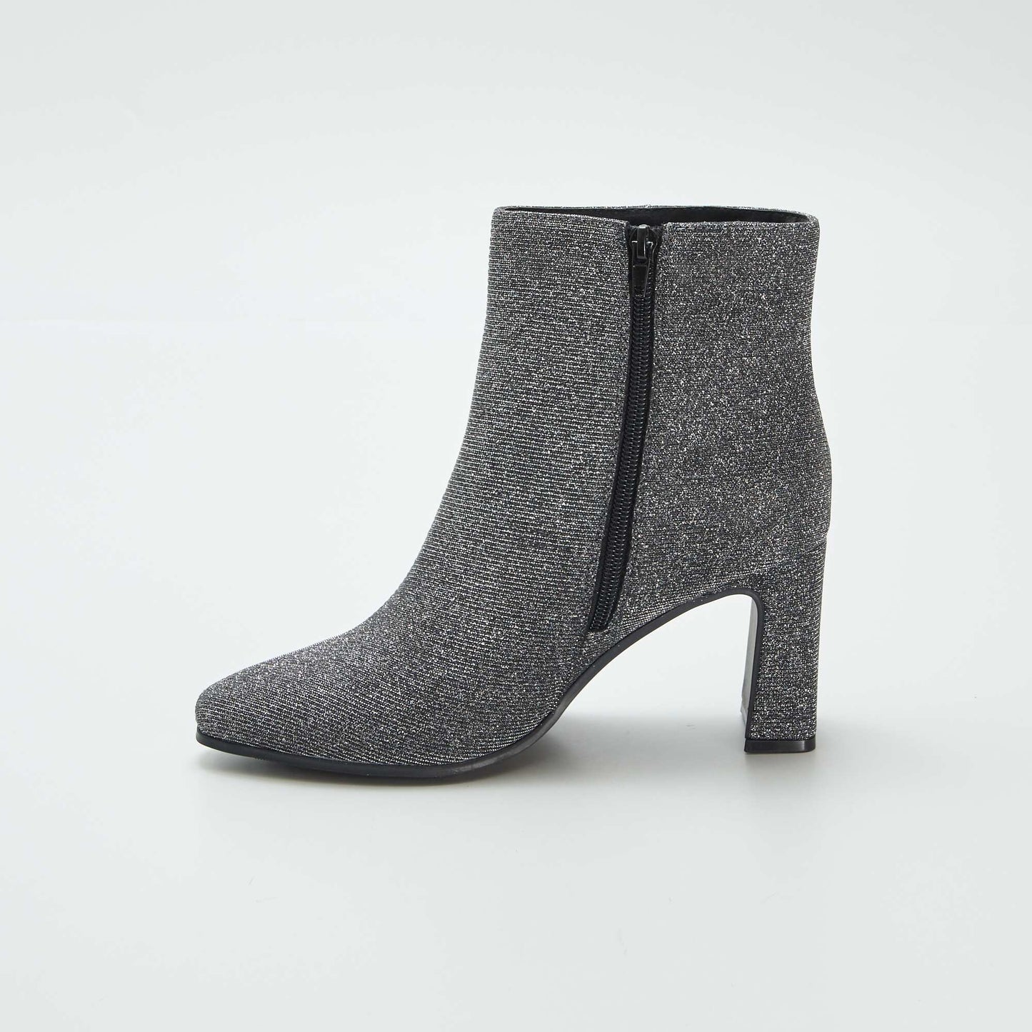 Glittery ankle boots WHITE