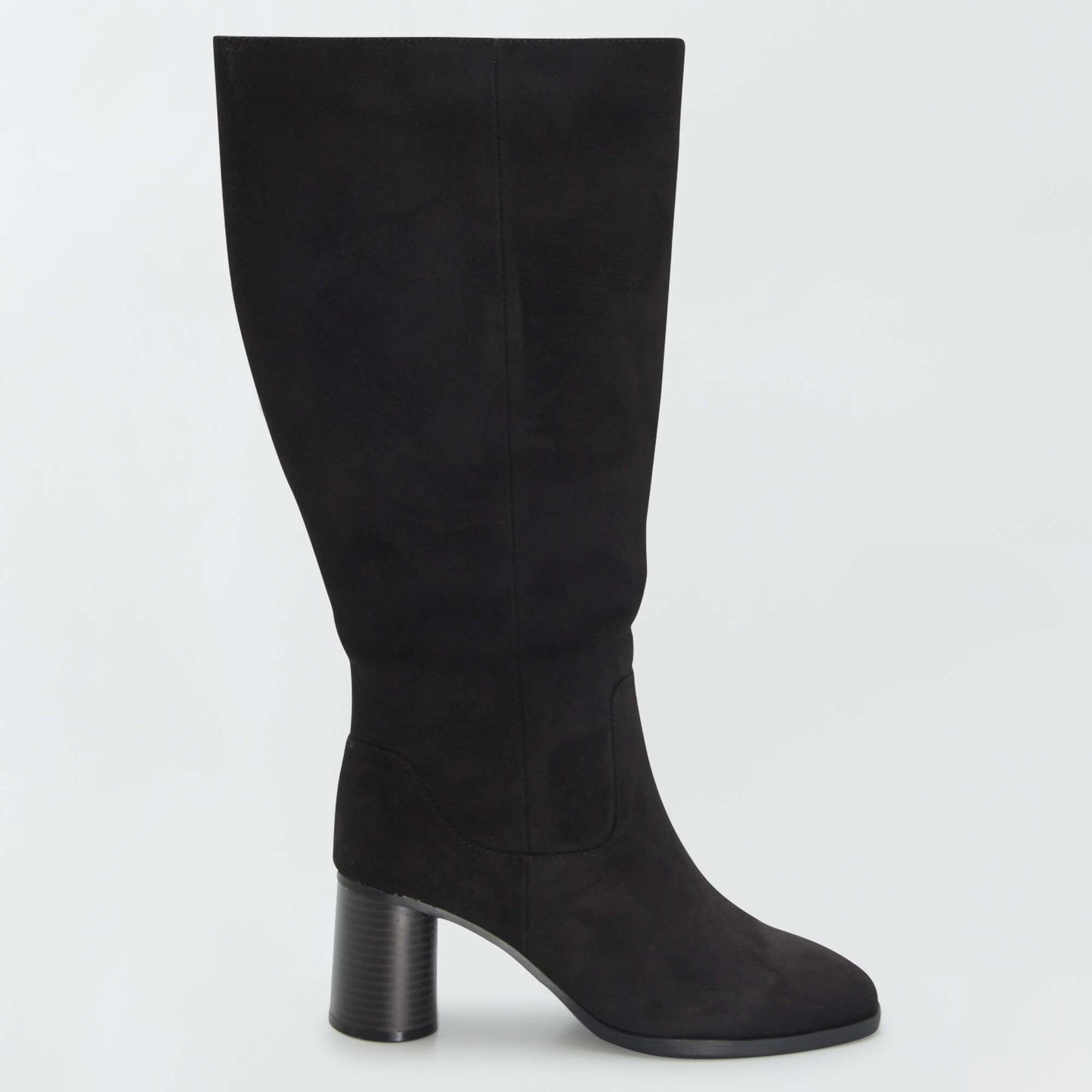 Long boots with round heels black