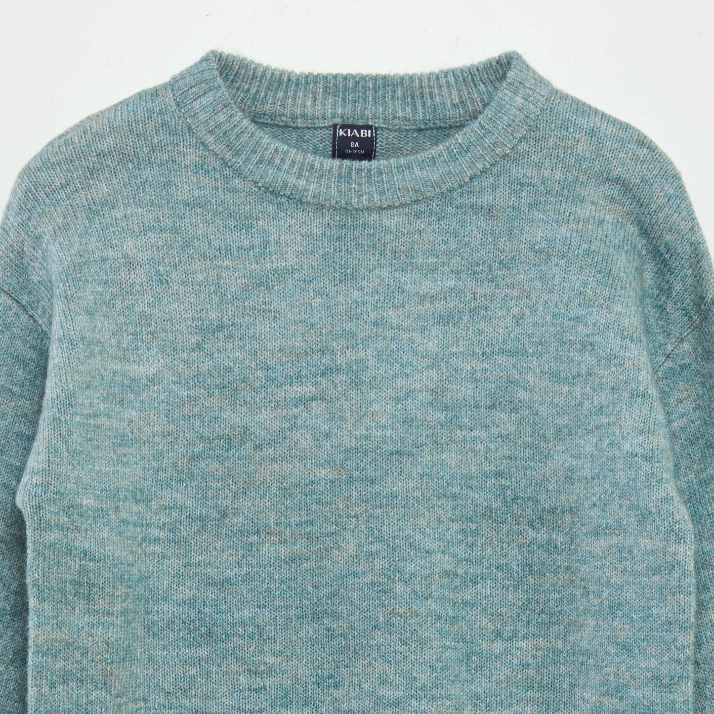 Plain knit sweater GREEN