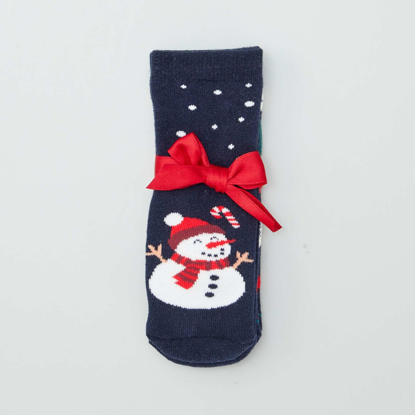 Christmas slip-resistant socks - Pack of 2 BLUE