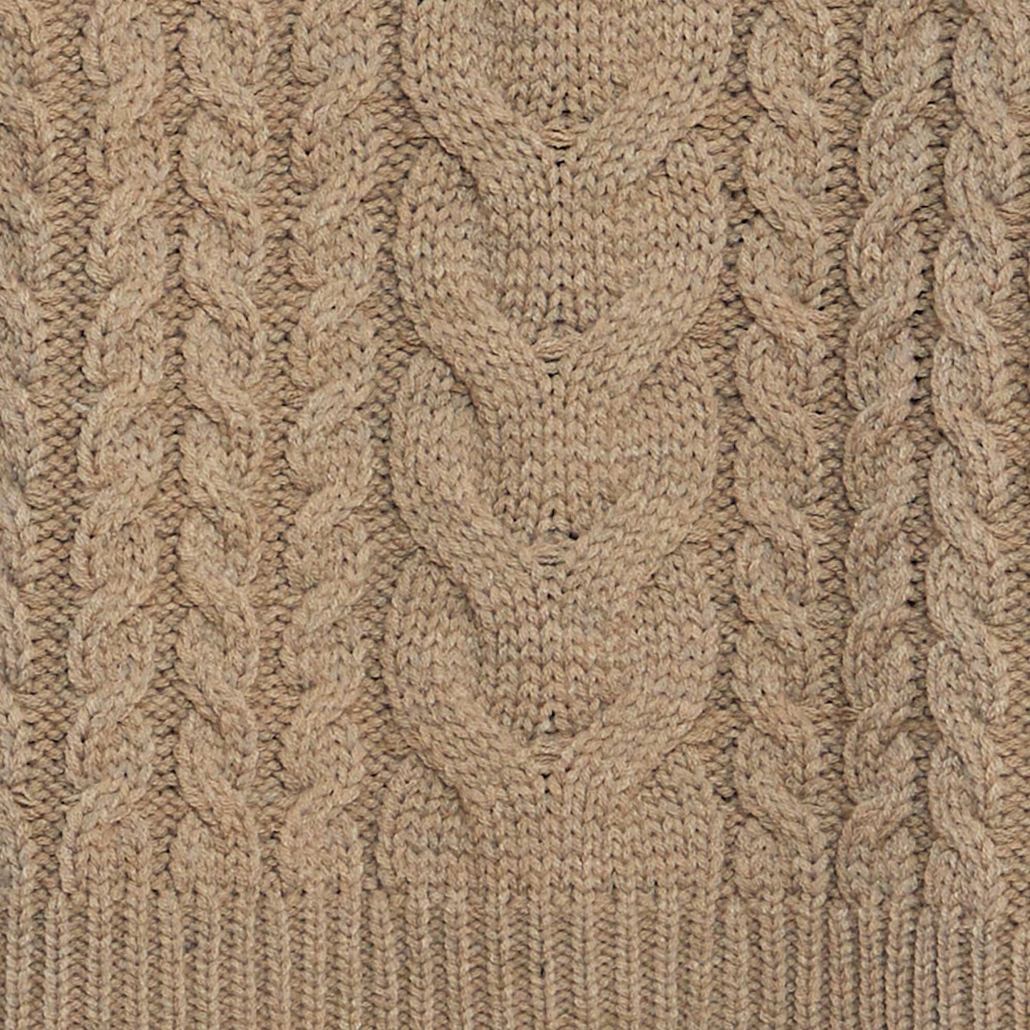 Chunky cable-knit sweater BEIGE