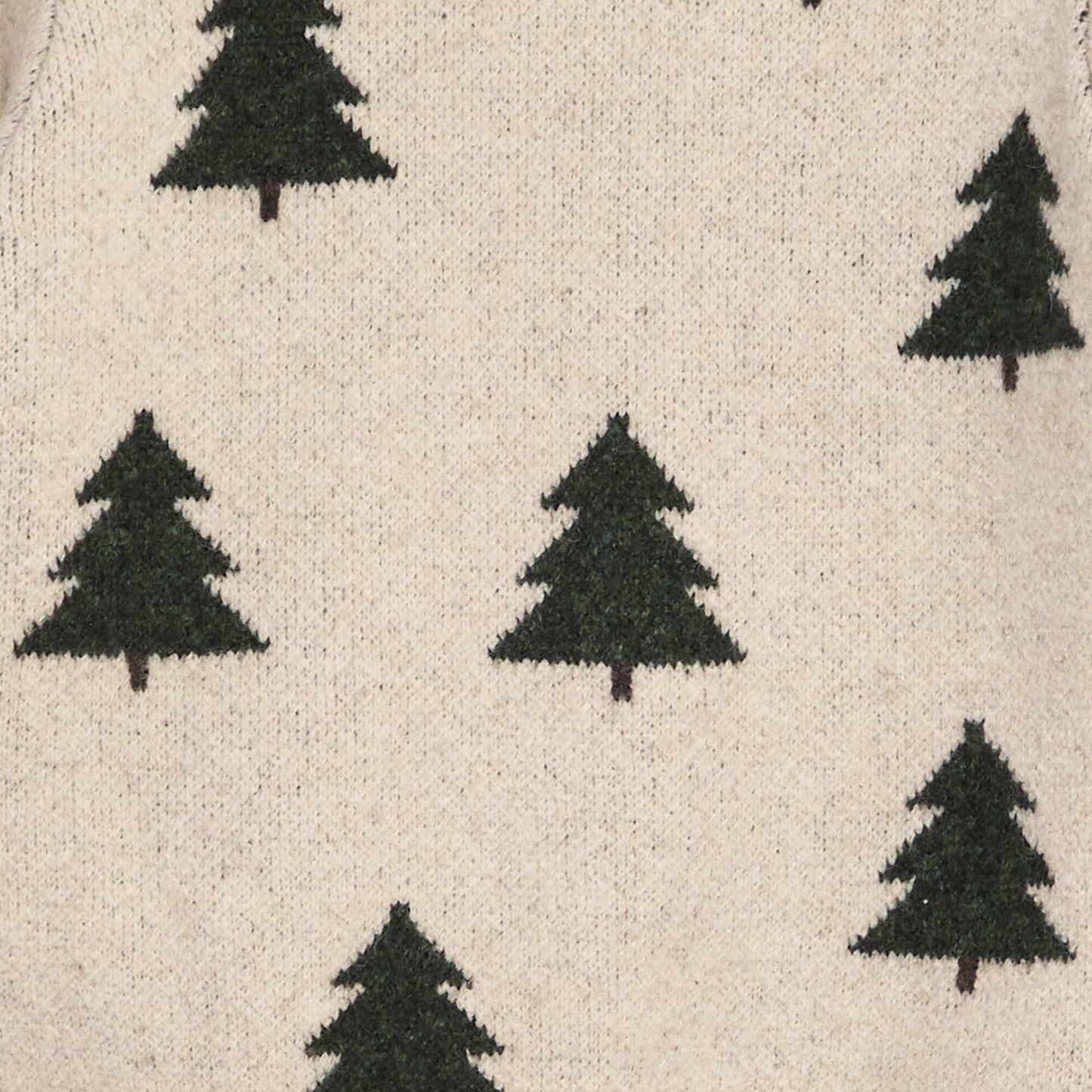 Christmas tree pattern jacquard jumper BEIGE