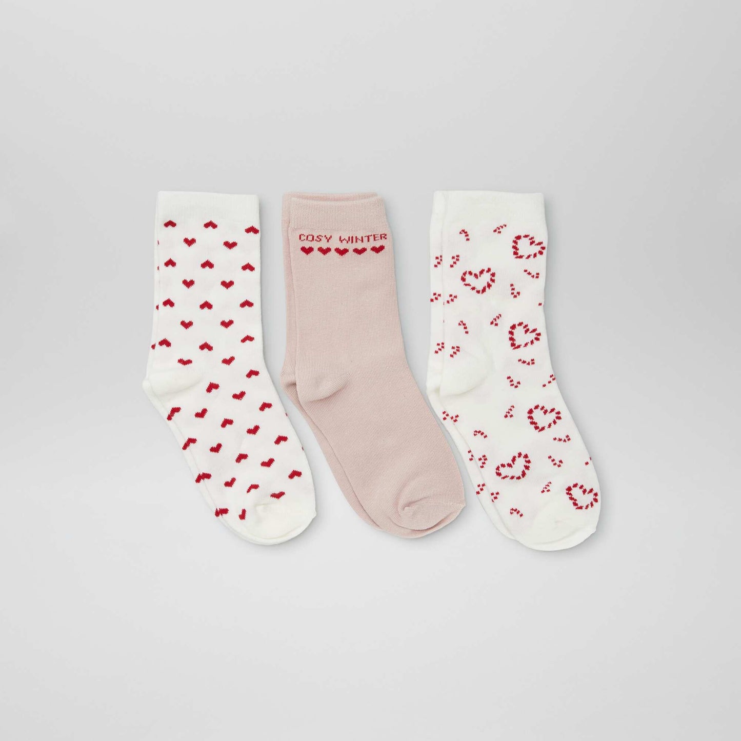 Christmas socks - Pack of 3 WHITE